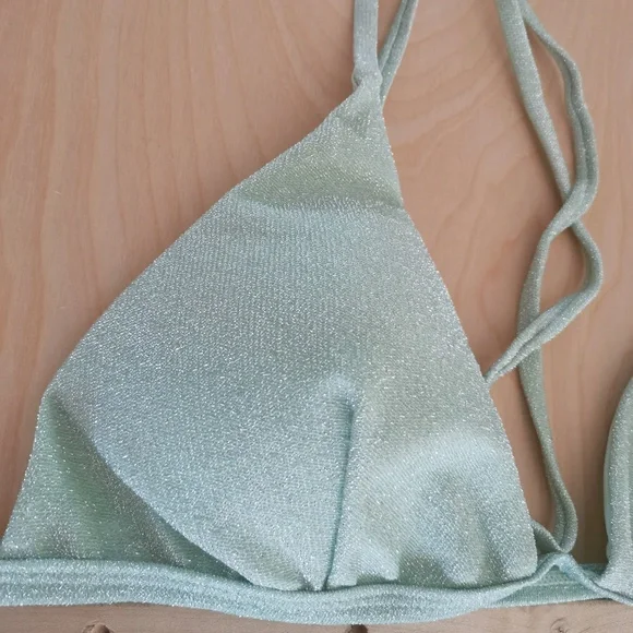 URBAN OUTFITTERS Glimmer Cheeky Bikini Bottom & Triangle Bikini Top- NWT (L) - Picture 5 of 15